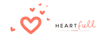 Heartfull Store logo with heart design and tagline "Heartful picks for everyday vibes"